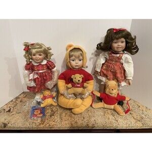 New Disney Winnie The Pooh Limited Edition Ashton Drake Collection Lot Of 3